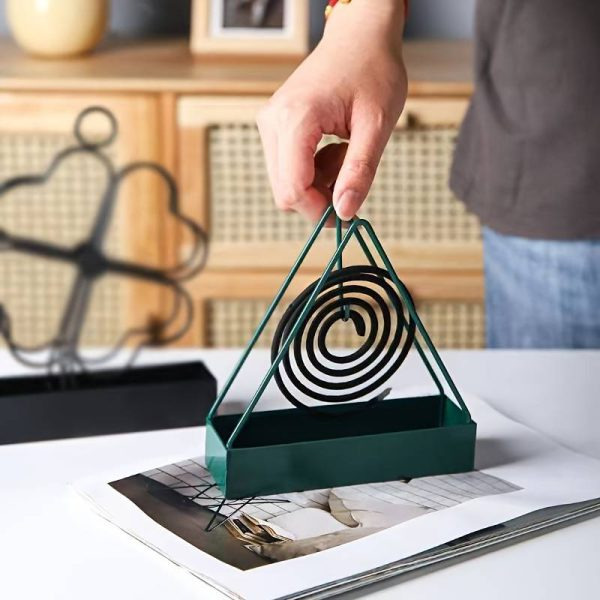 Triangle-shaped Iron Mosquito Coil Holder - Image 3