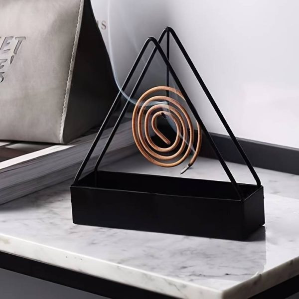 Triangle-shaped Iron Mosquito Coil Holder - Image 4