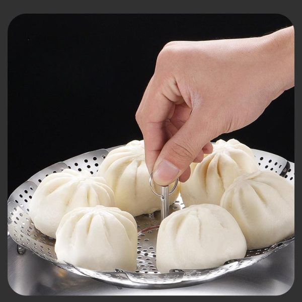 Stainless Steel Folding Steamer Tray - Image 4