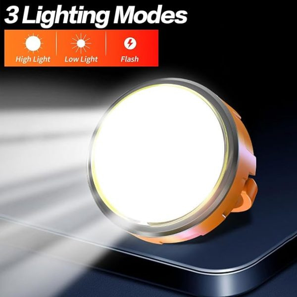 Mini Work Light, Camping Tent Lamp With Hanging Hook