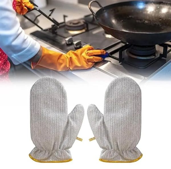 Multipurpose Wire Dish washing Gloves - Image 2