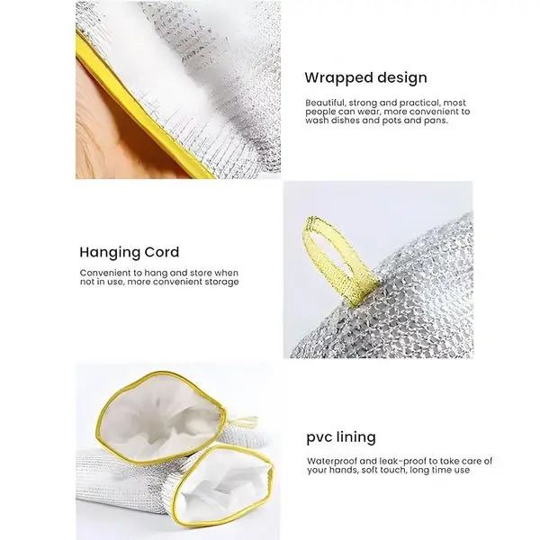 Multipurpose Wire Dish washing Gloves - Image 6