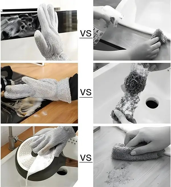 Multipurpose Wire Dish washing Gloves - Image 8