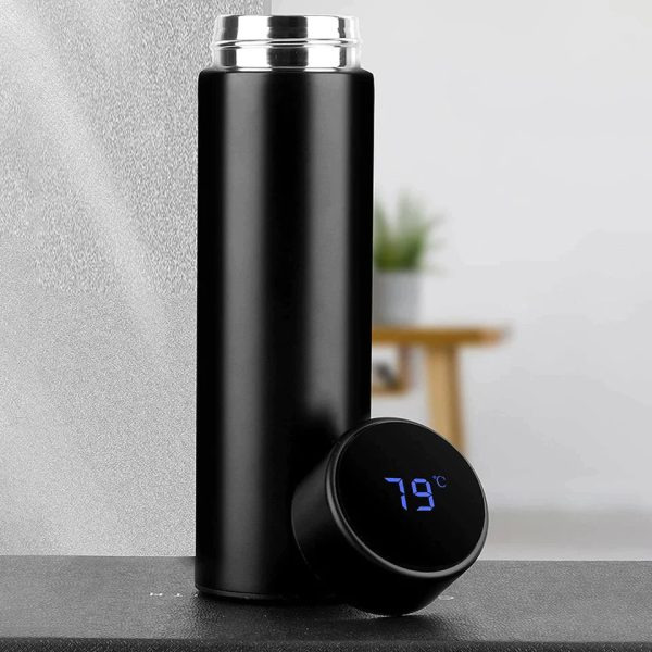 Temperature Display Vacuum Insulated Water Bottle - Image 5